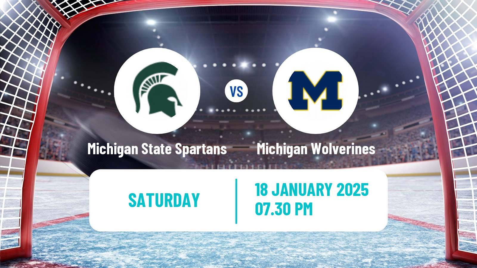 Hockey NCAA Hockey Michigan State Spartans - Michigan Wolverines