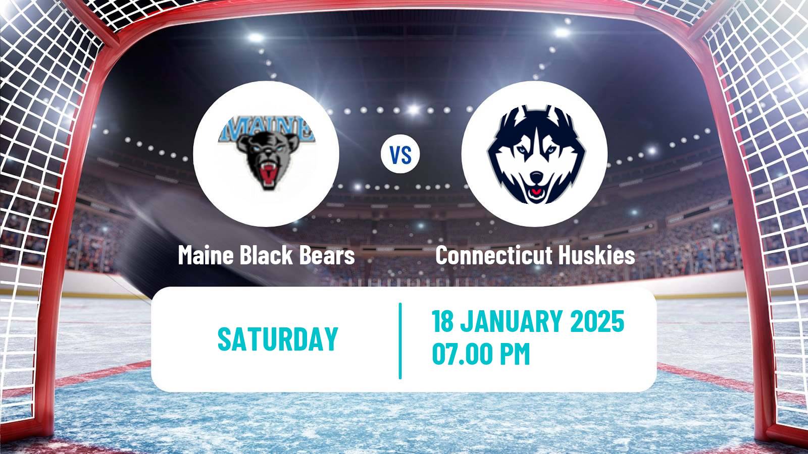 Hockey NCAA Hockey Maine Black Bears - Connecticut Huskies