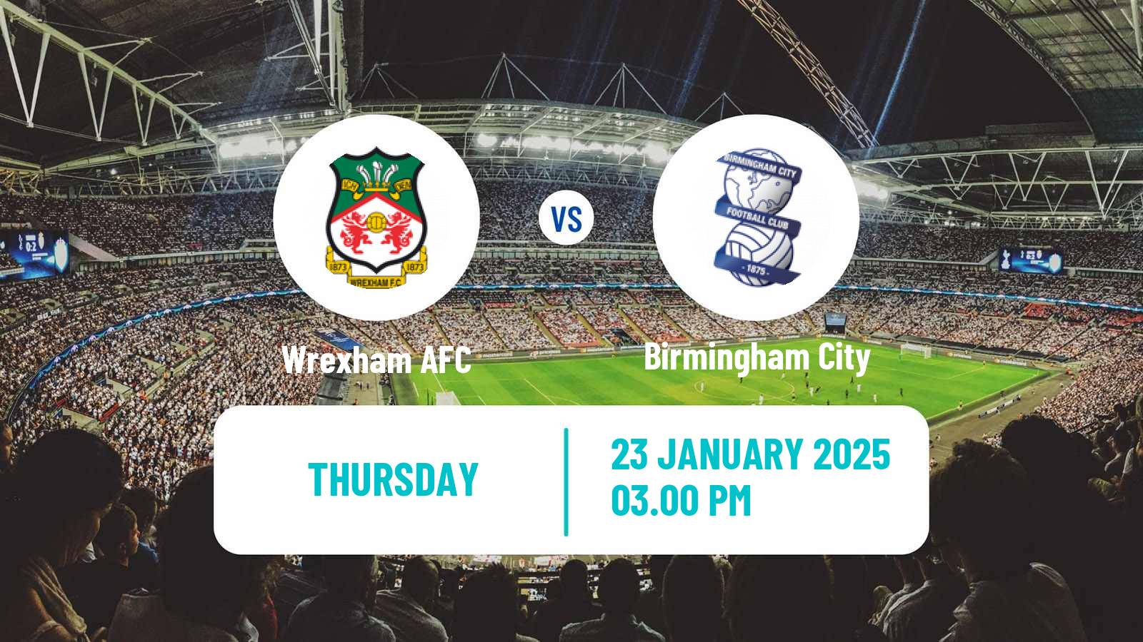 Soccer English League One Wrexham - Birmingham City