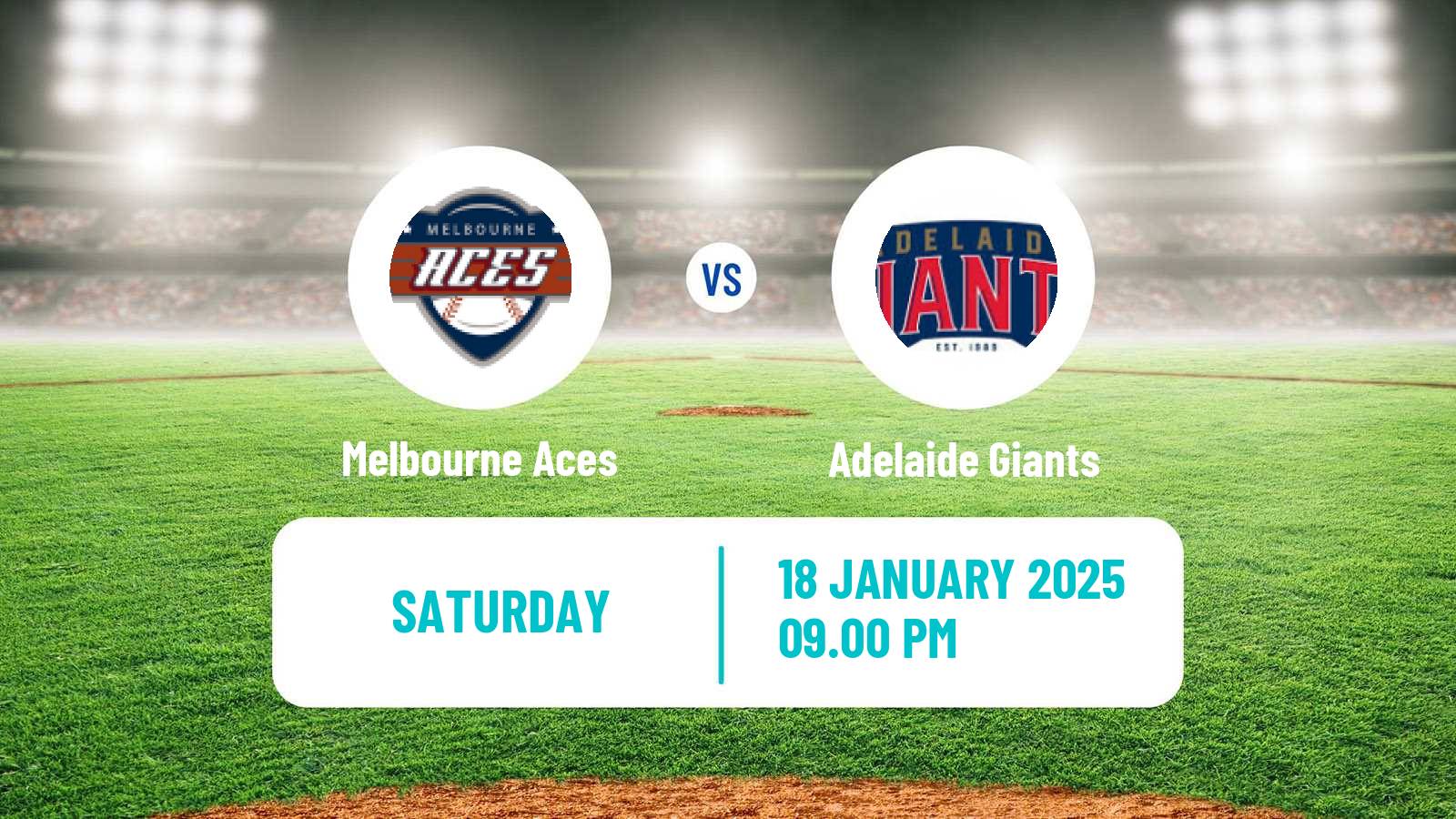 Baseball Australian ABL Melbourne Aces - Adelaide Giants