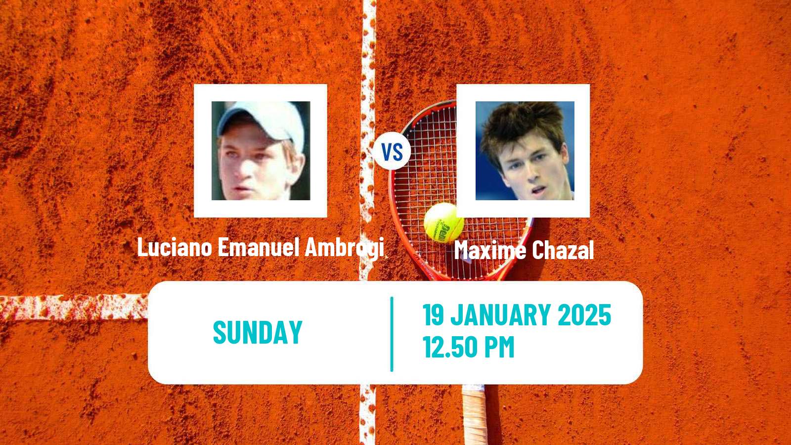 Tennis Punta Del Este Challenger Men Luciano Emanuel Ambrogi - Maxime Chazal