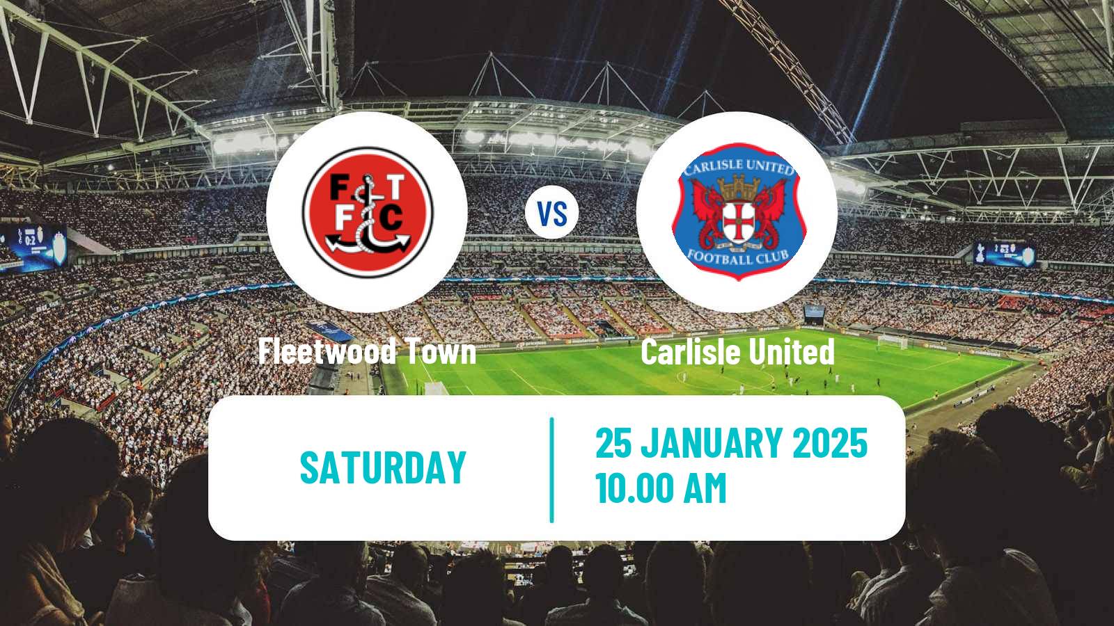 Soccer English League Two Fleetwood Town - Carlisle United