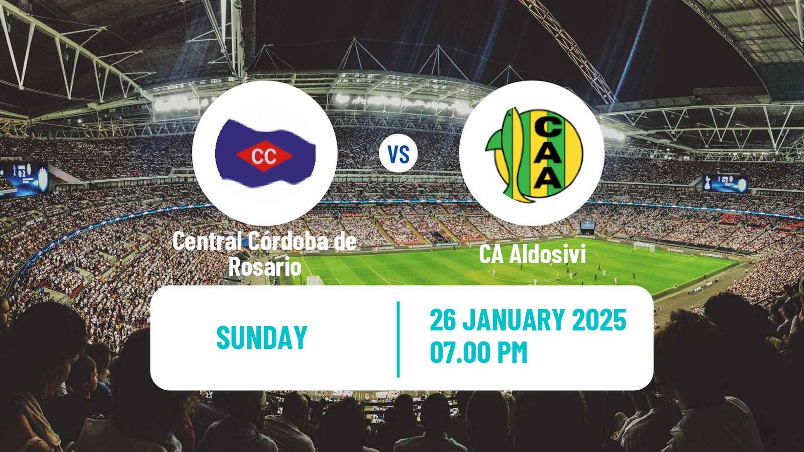 Soccer Argentinian Liga Profesional Central Córdoba - Aldosivi