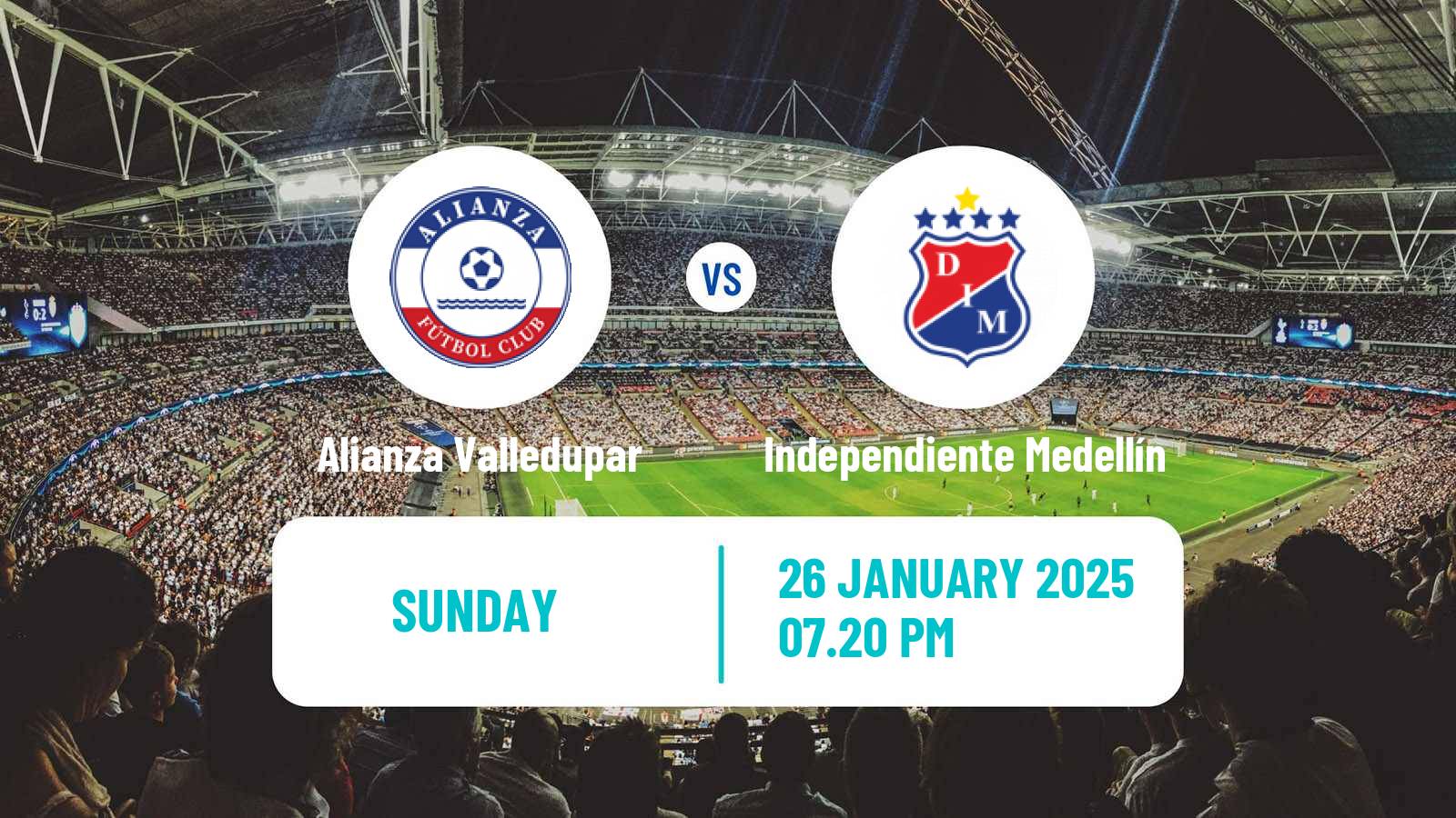 Soccer Colombian Primera A Alianza Valledupar - Independiente Medellín