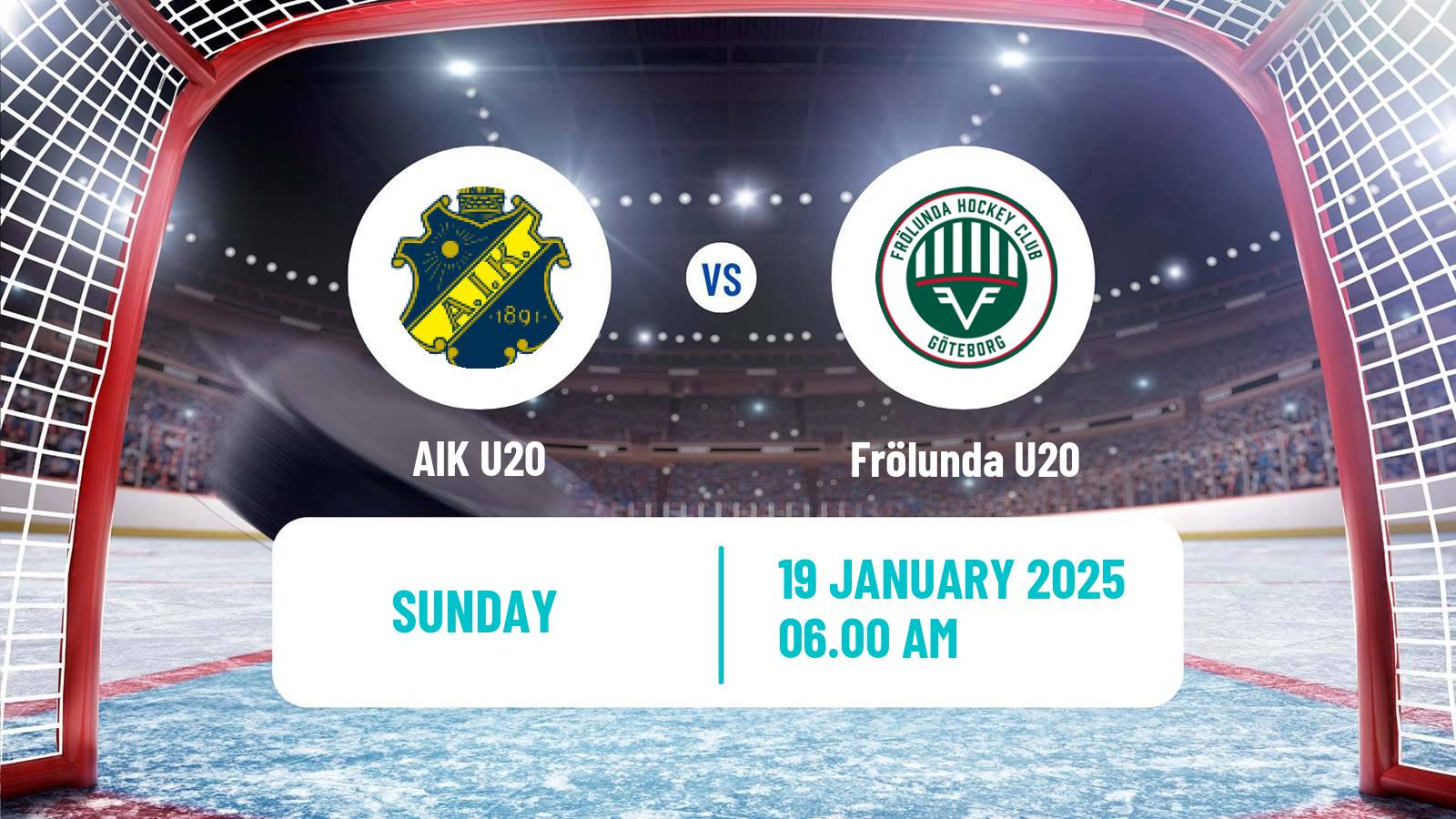 Hockey Swedish Superelit U20 Hockey AIK U20 - Frölunda U20