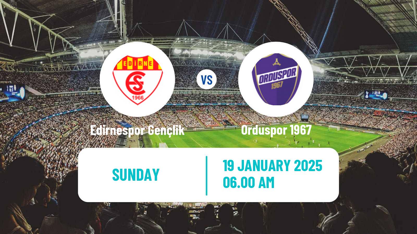 Soccer Turkish 3 Lig Group 4 Edirnespor Gençlik - Orduspor 1967