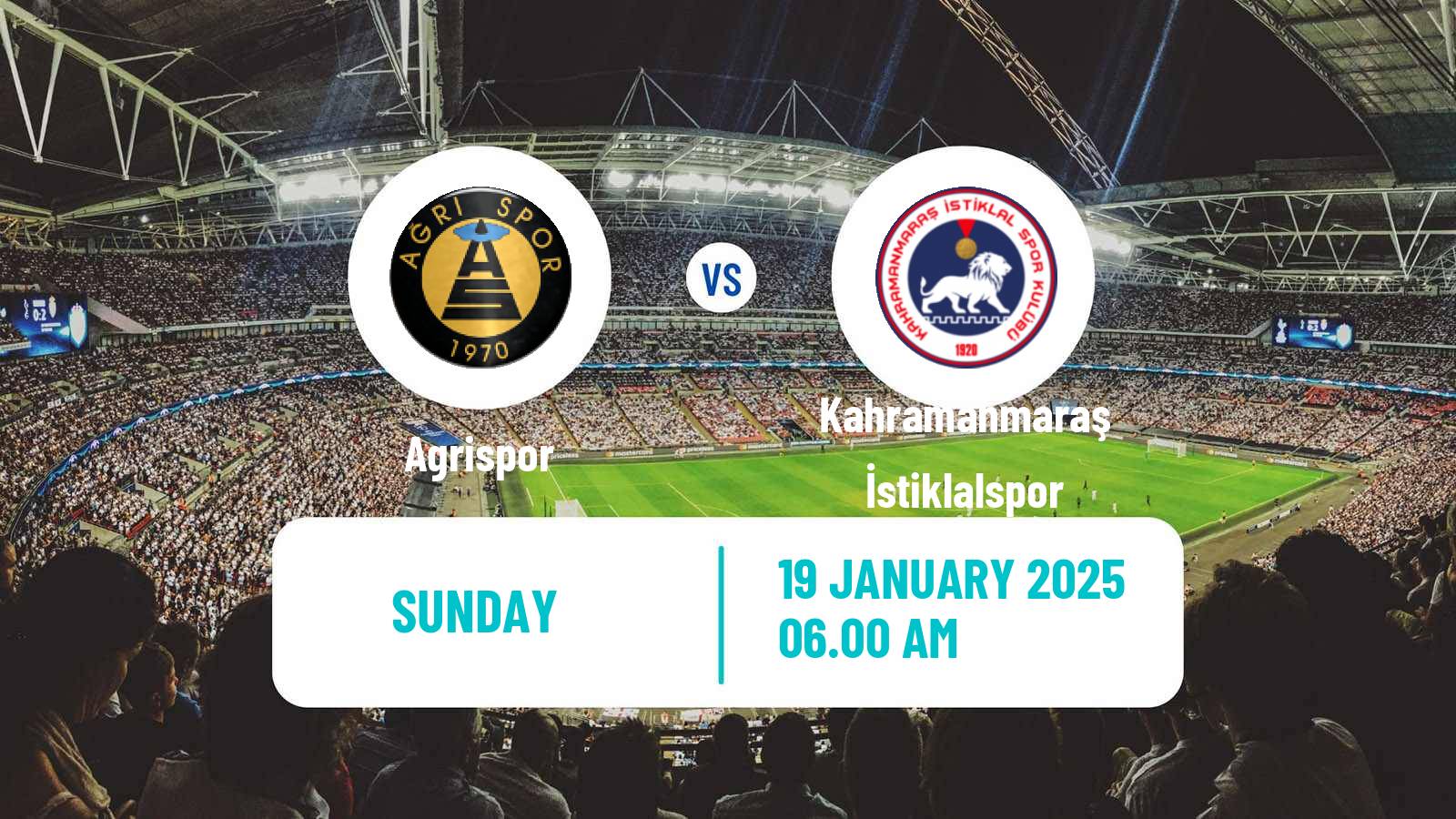 Soccer Turkish 3 Lig Group 4 Agrispor - Kahramanmaraş İstiklalspor