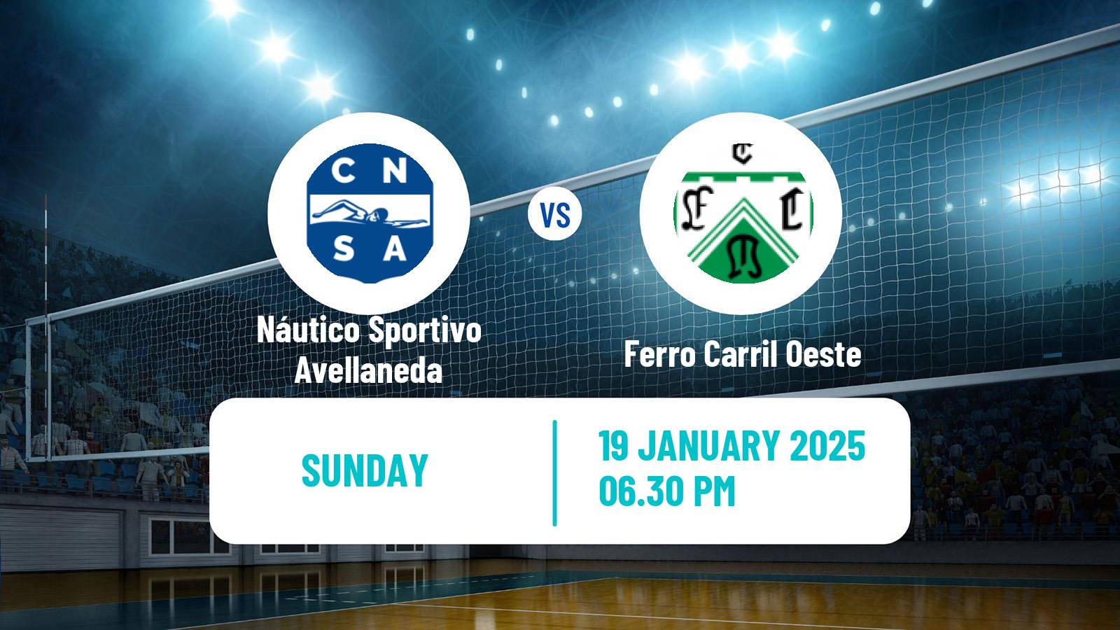 Volleyball Argentinian Liga Volleyball Women Náutico Sportivo Avellaneda - Ferro Carril Oeste