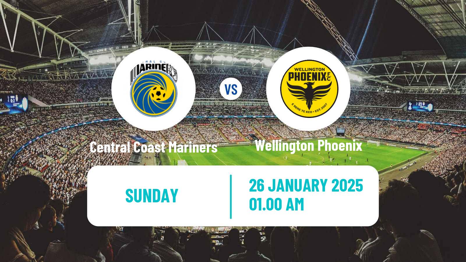 Soccer Australian A-League Women Central Coast Mariners - Wellington Phoenix