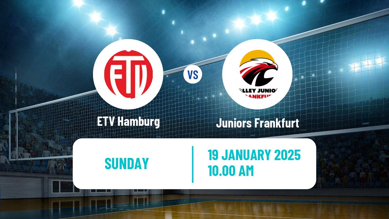 Volleyball German 2 Bundesliga North Volleyball ETV Hamburg - Juniors Frankfurt