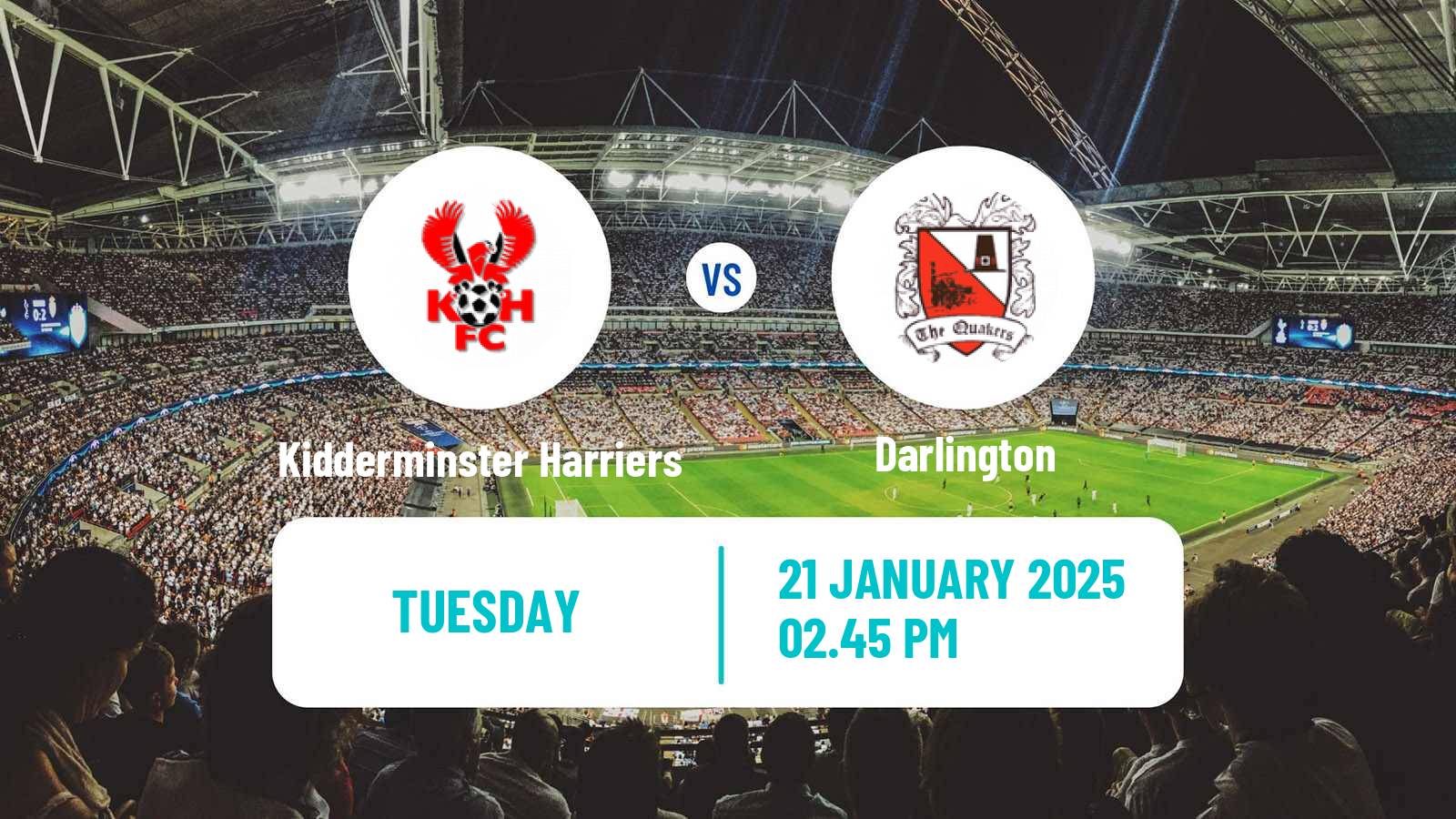 Soccer English National League North Kidderminster Harriers - Darlington