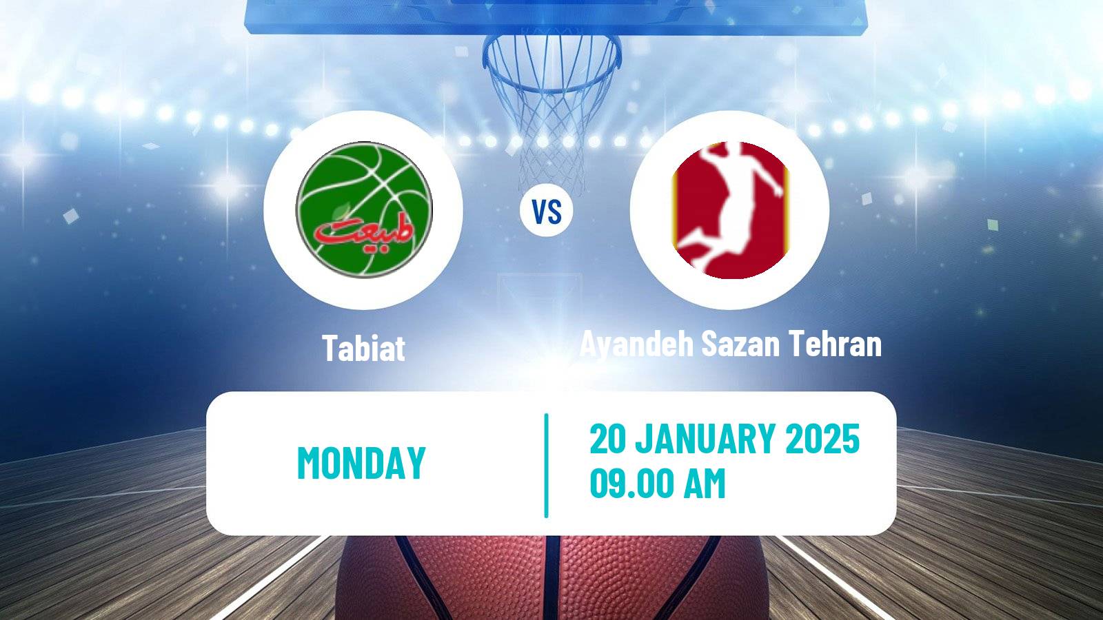 Basketball Iran Super League Basketball Tabiat - Ayandeh Sazan Tehran