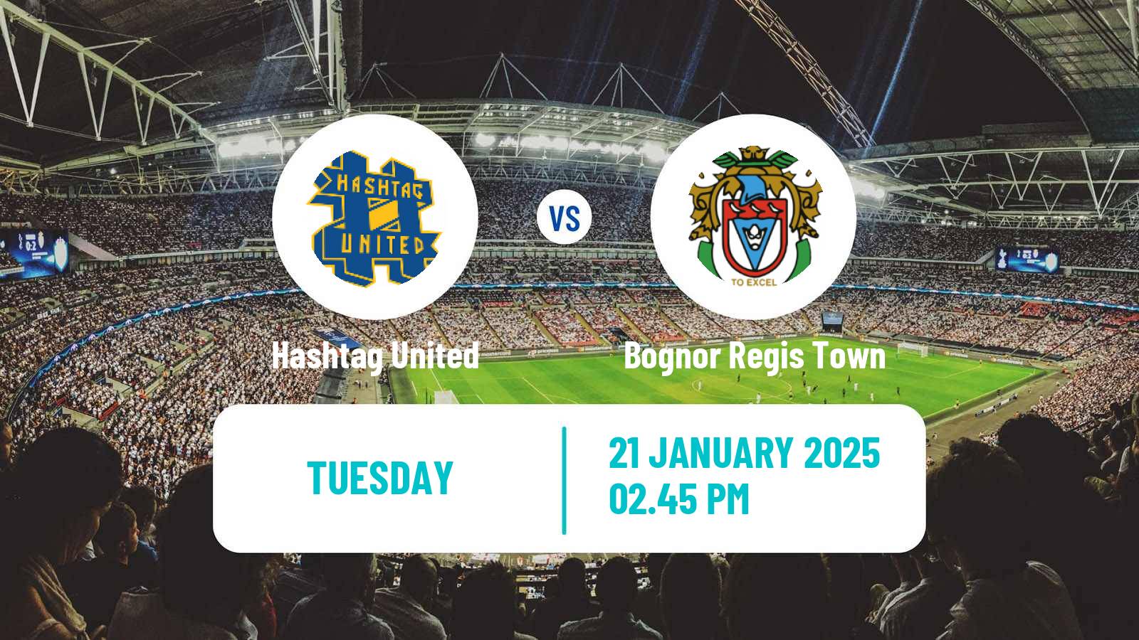 Soccer English Isthmian League Premier Division Hashtag United - Bognor Regis Town