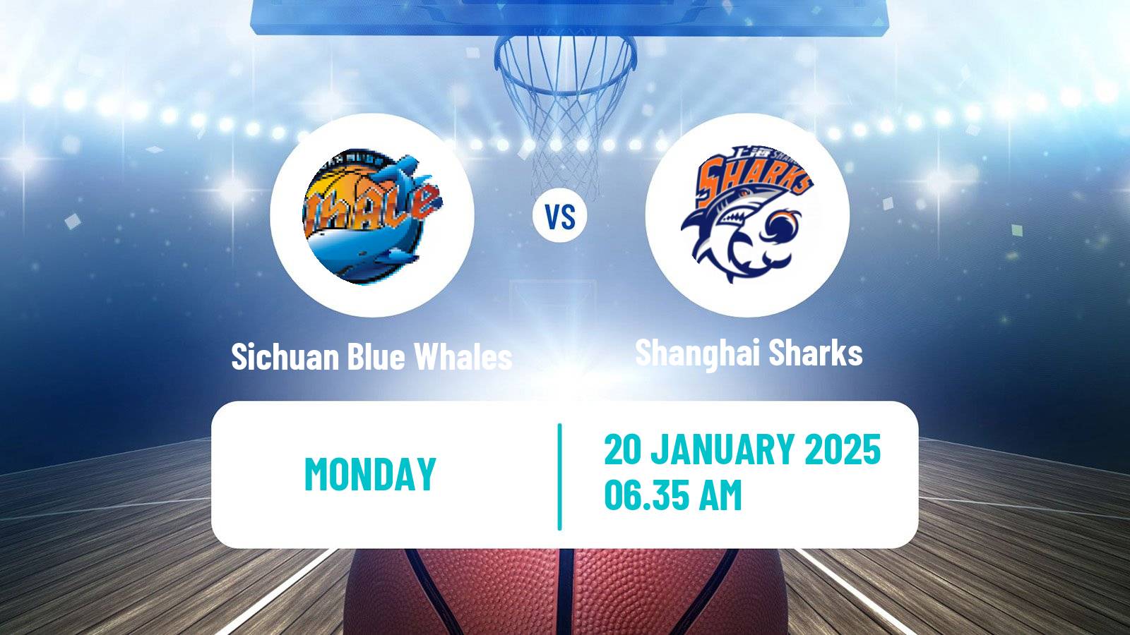 Basketball CBA Sichuan Blue Whales - Shanghai Sharks