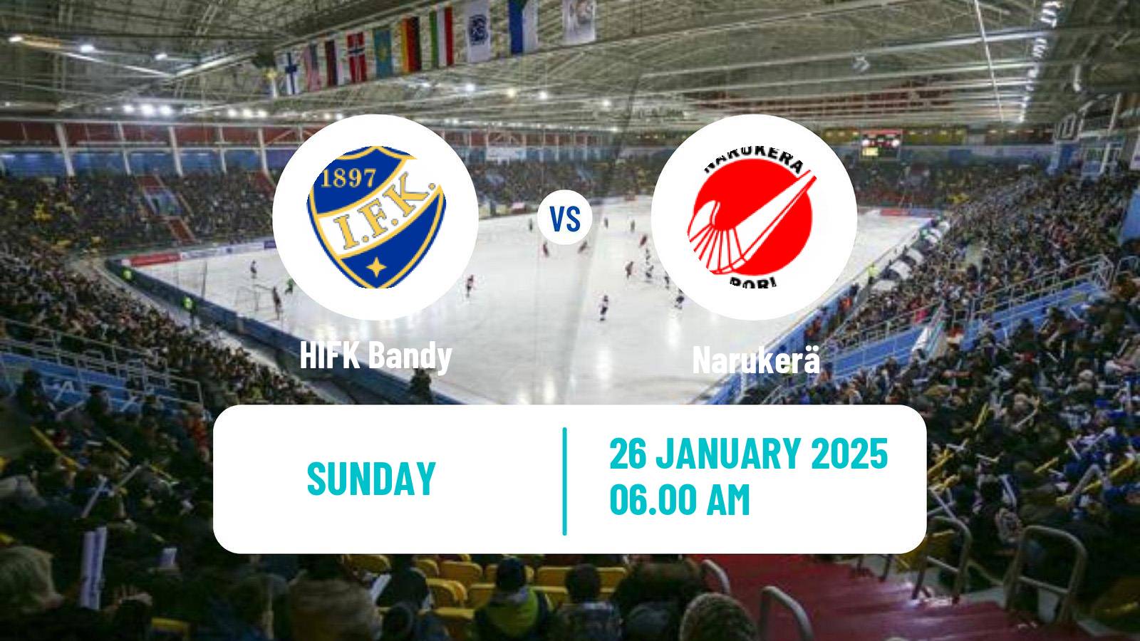 Bandy Finnish Bandyliiga HIFK - Narukerä