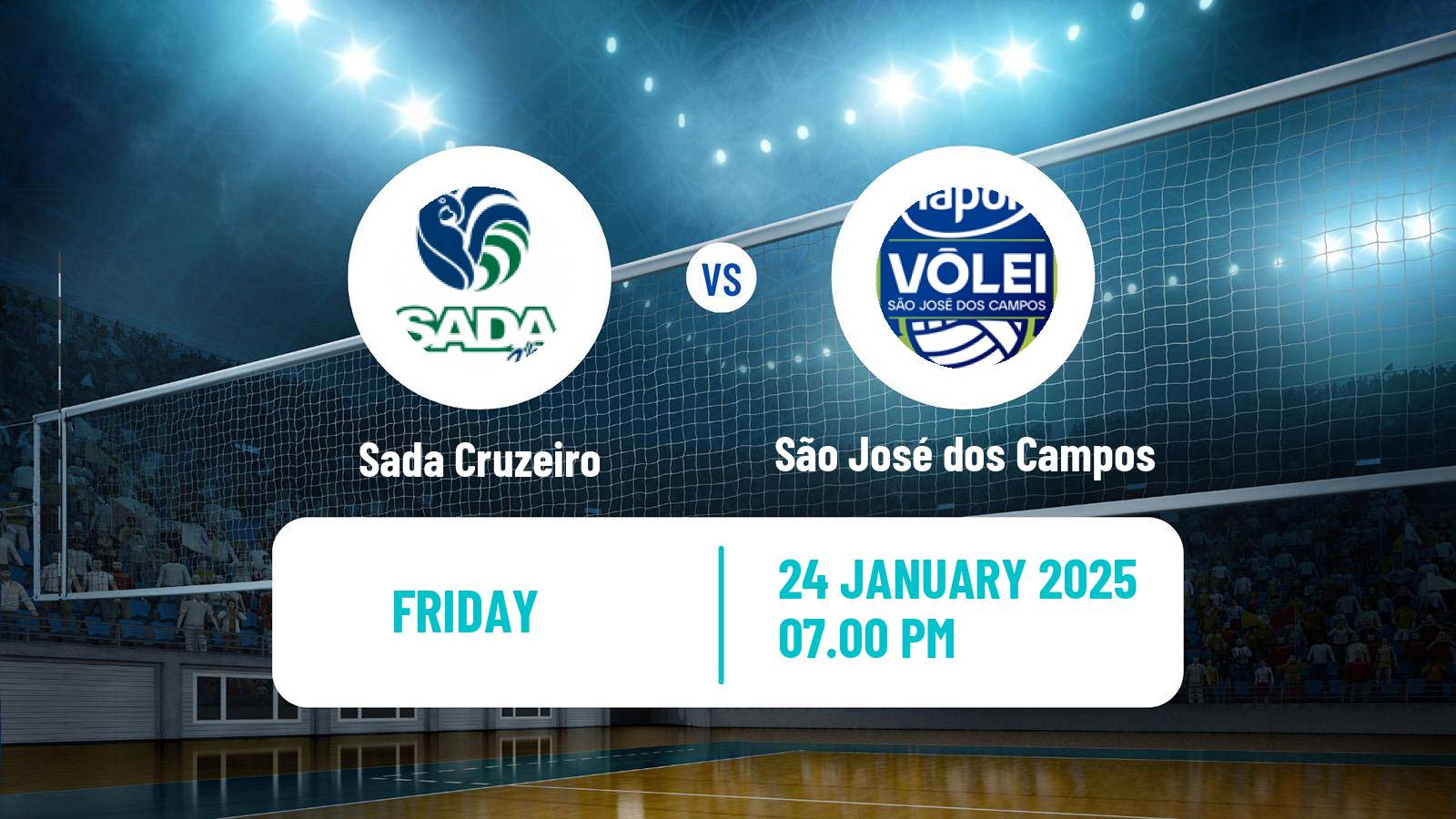 Volleyball Brazilian SuperLiga Volleyball Sada Cruzeiro - São José dos Campos