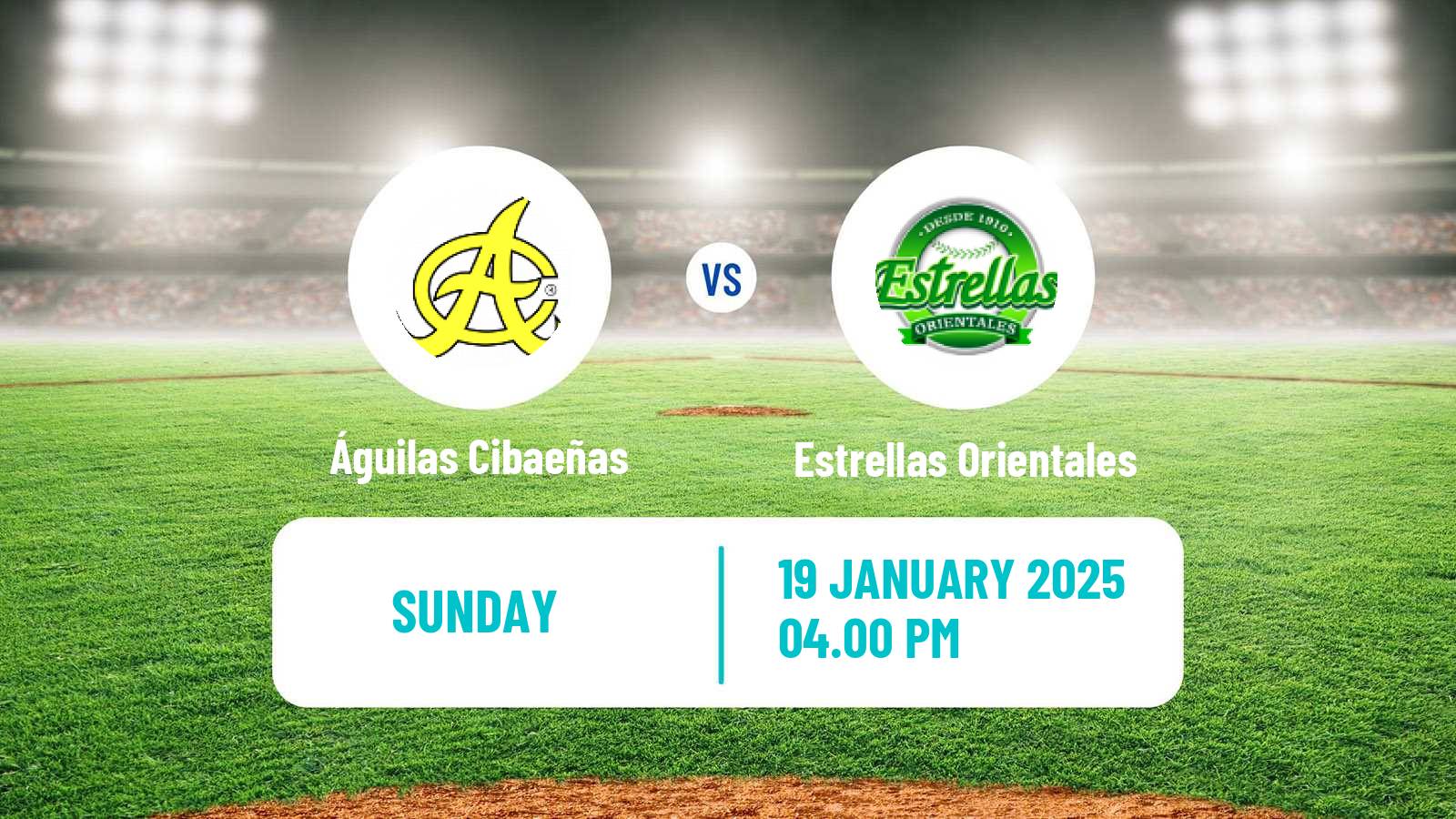 Baseball LIDOM Águilas Cibaeñas - Estrellas Orientales