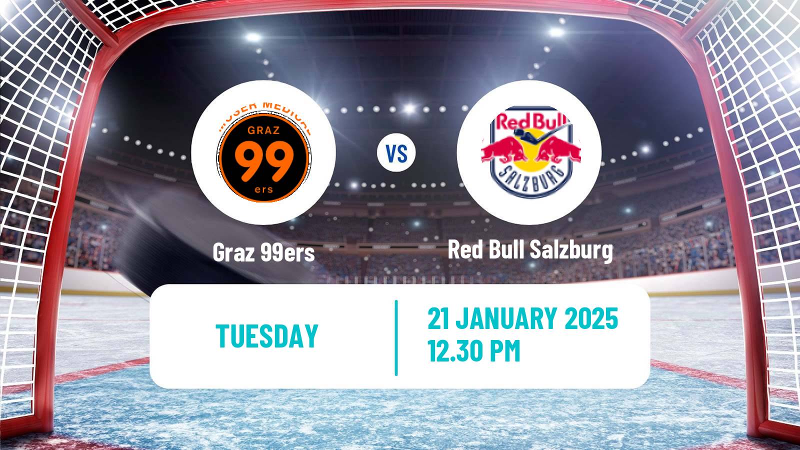 Hockey Austrian Ice Hockey League Graz 99ers - Red Bull Salzburg