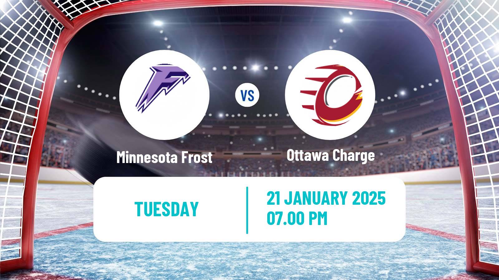 Hockey PWHL Women Minnesota Frost - Ottawa Charge