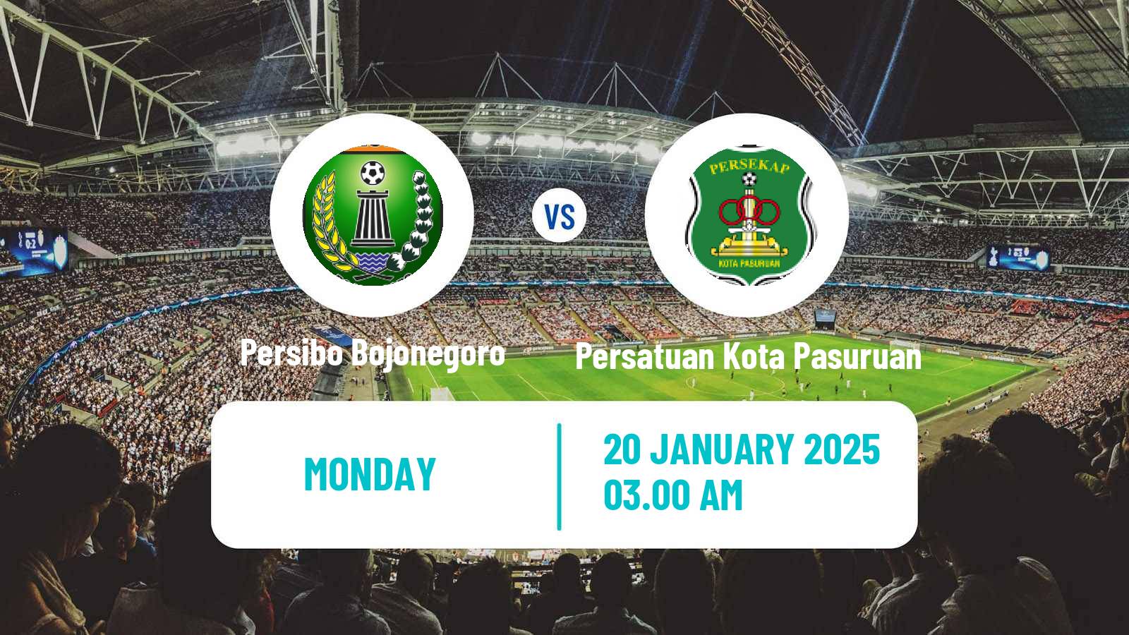 Soccer Indonesian Liga 2 Persibo Bojonegoro - Persatuan Kota Pasuruan