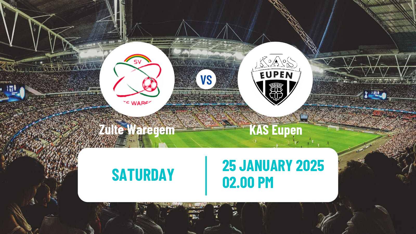 Soccer Belgian Сhallenger Pro League Zulte Waregem - Eupen