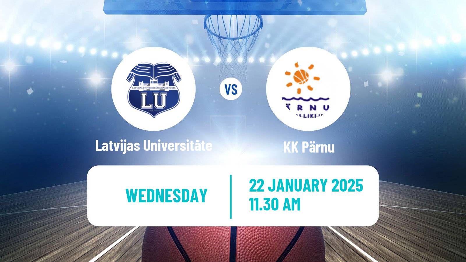 Basketball Estonian–Latvian Basketball League Latvijas Universitāte - Pärnu