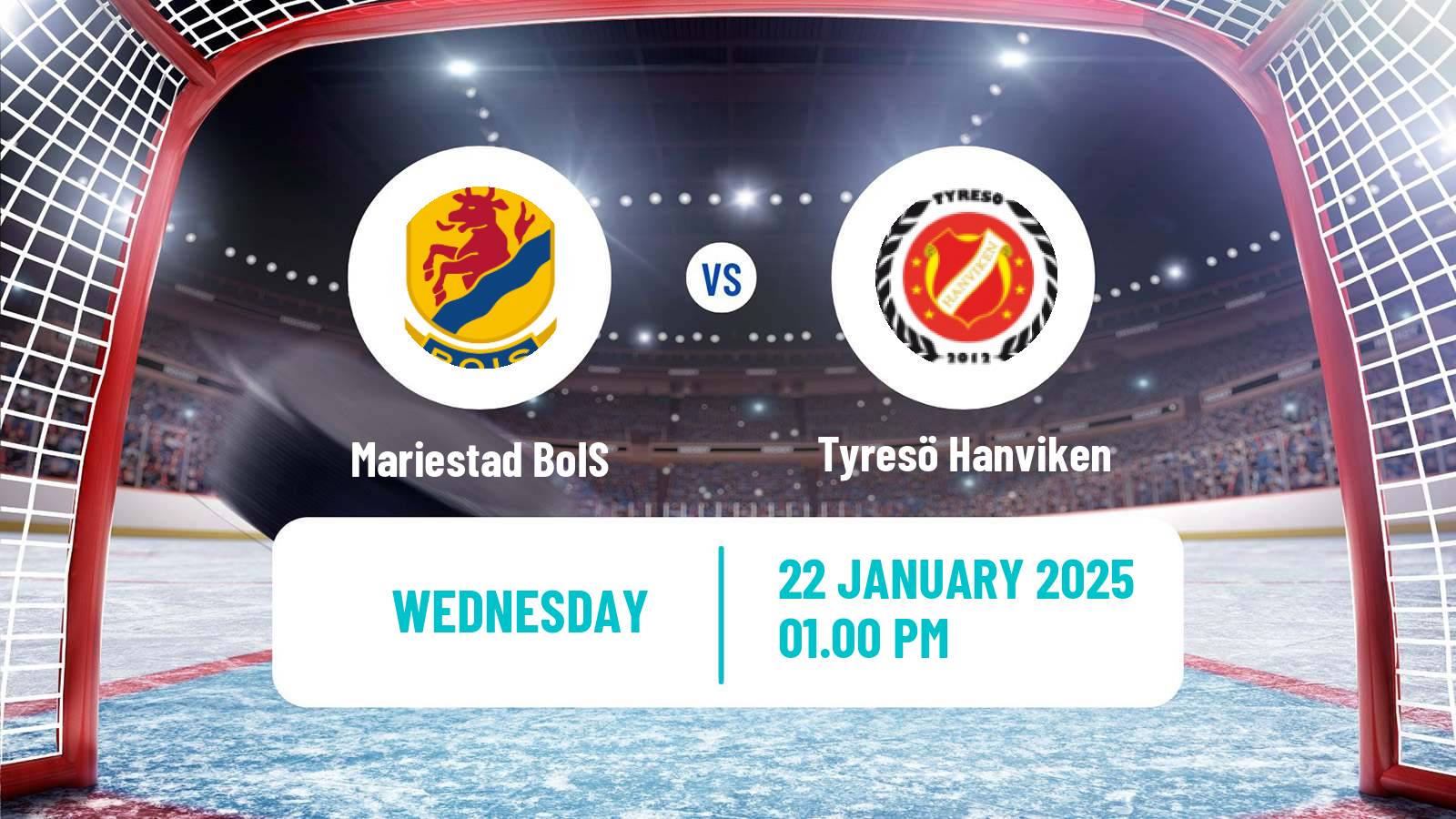 Hockey Swedish Hockey AllEttan Södra Mariestad BoIS - Tyresö Hanviken