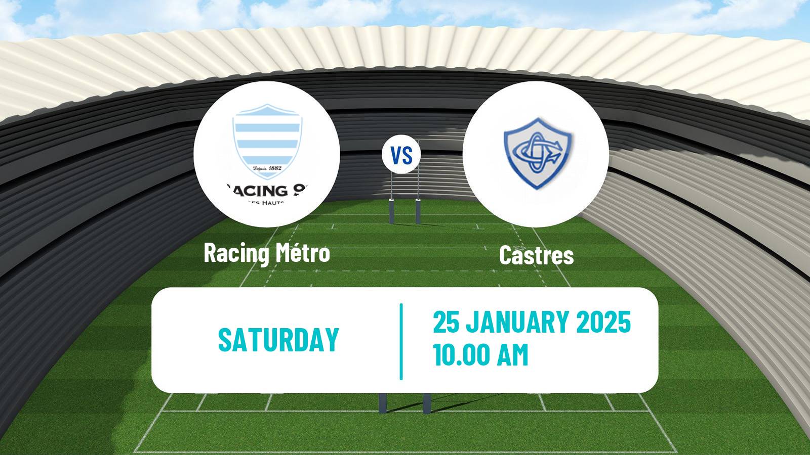 Rugby union French Top 14 Racing Métro - Castres