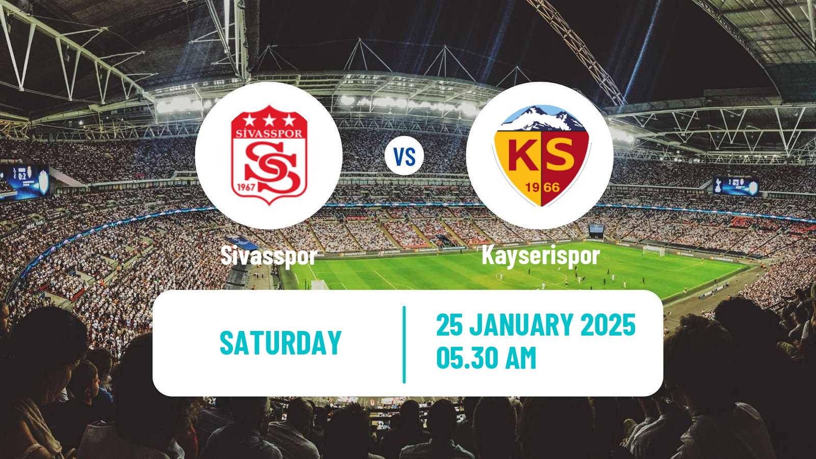 Soccer Turkish Super League Sivasspor - Kayserispor