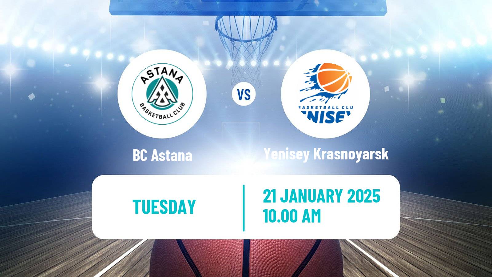 Basketball VTB United League Astana - Yenisey Krasnoyarsk