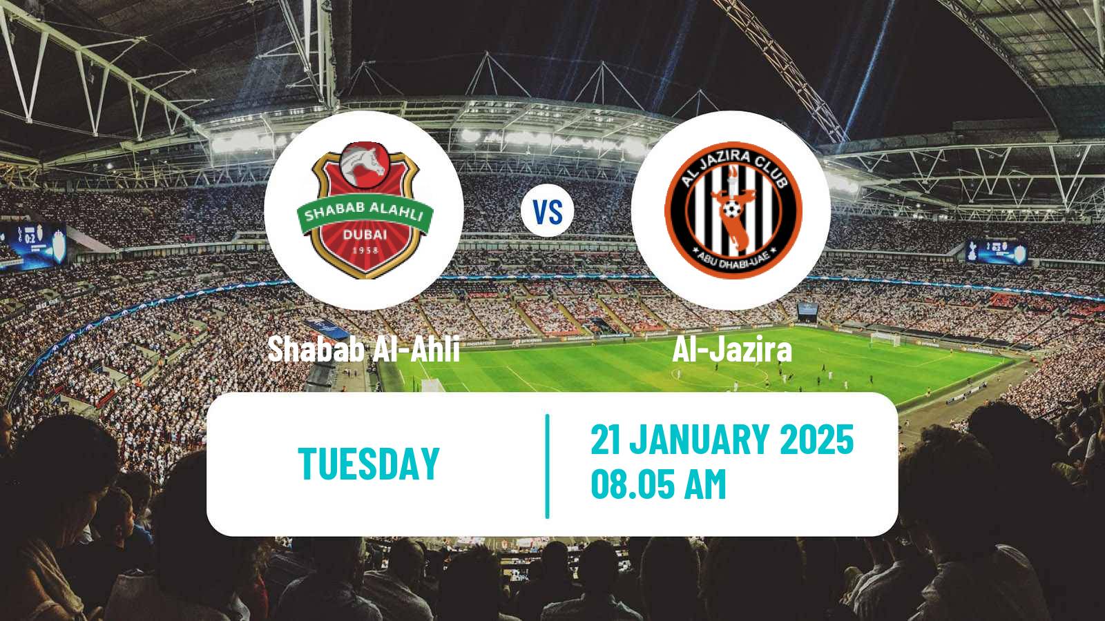 Soccer UAE Football League Shabab Al-Ahli - Al-Jazira