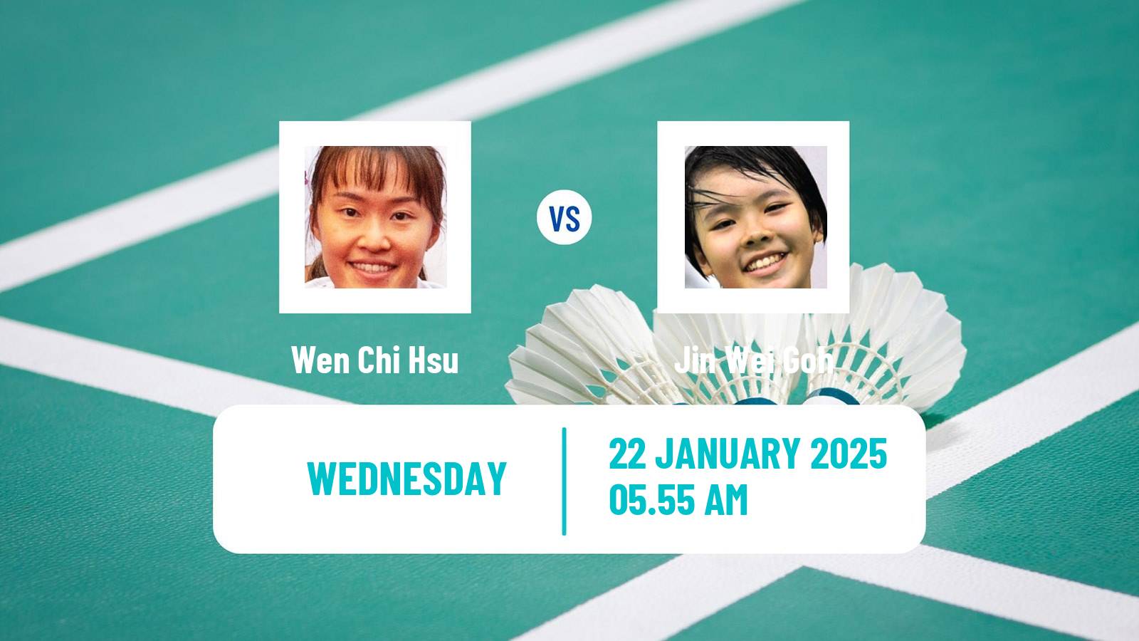 Badminton BWF World Tour Indonesia Masters Women Wen Chi Hsu - Jin Wei Goh