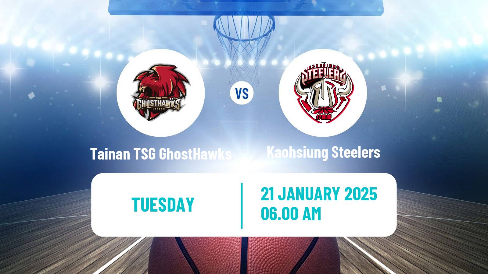 Basketball Taiwan P League Basketball Tainan TSG GhostHawks - Kaohsiung Steelers