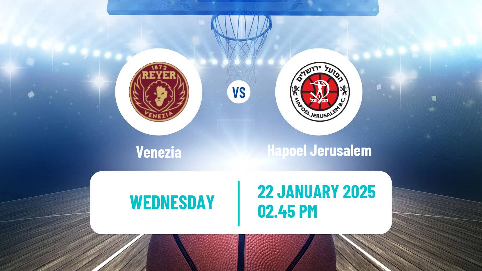 Basketball Eurocup Venezia - Hapoel Jerusalem