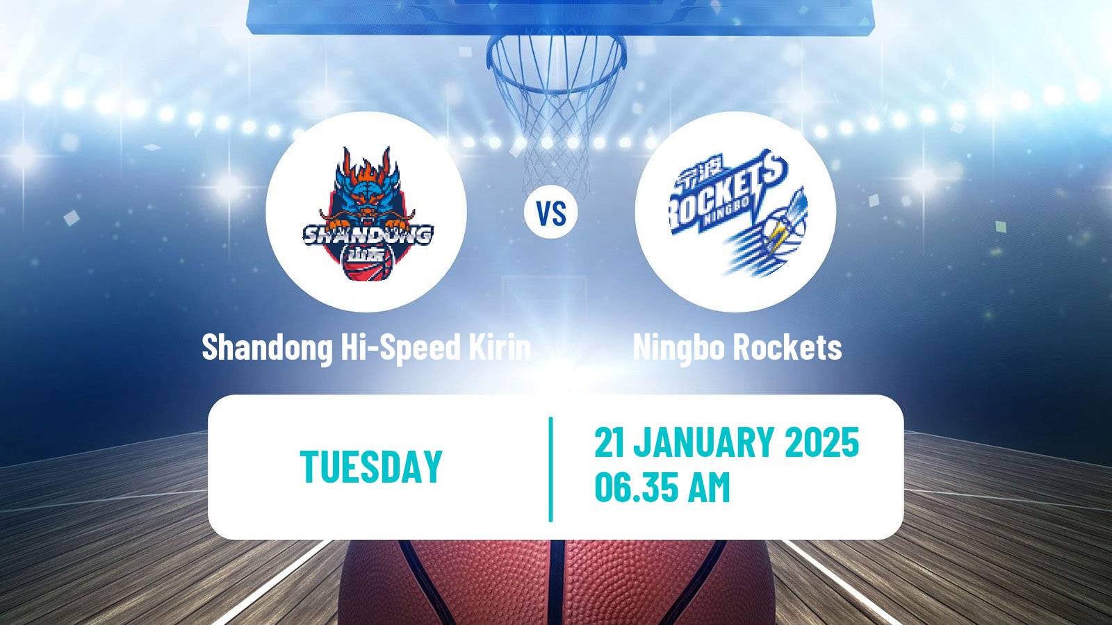 Basketball CBA Shandong Hi-Speed Kirin - Ningbo Rockets