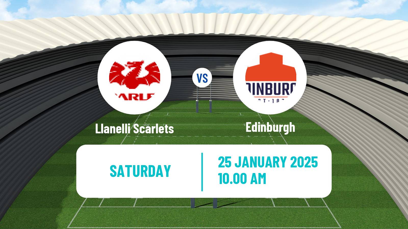 Rugby union United Rugby Championship Llanelli Scarlets - Edinburgh