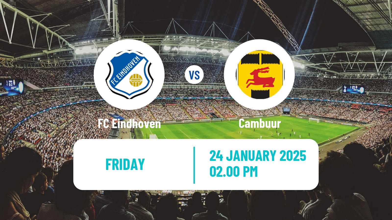 Soccer Dutch Eerste Divisie FC Eindhoven - Cambuur