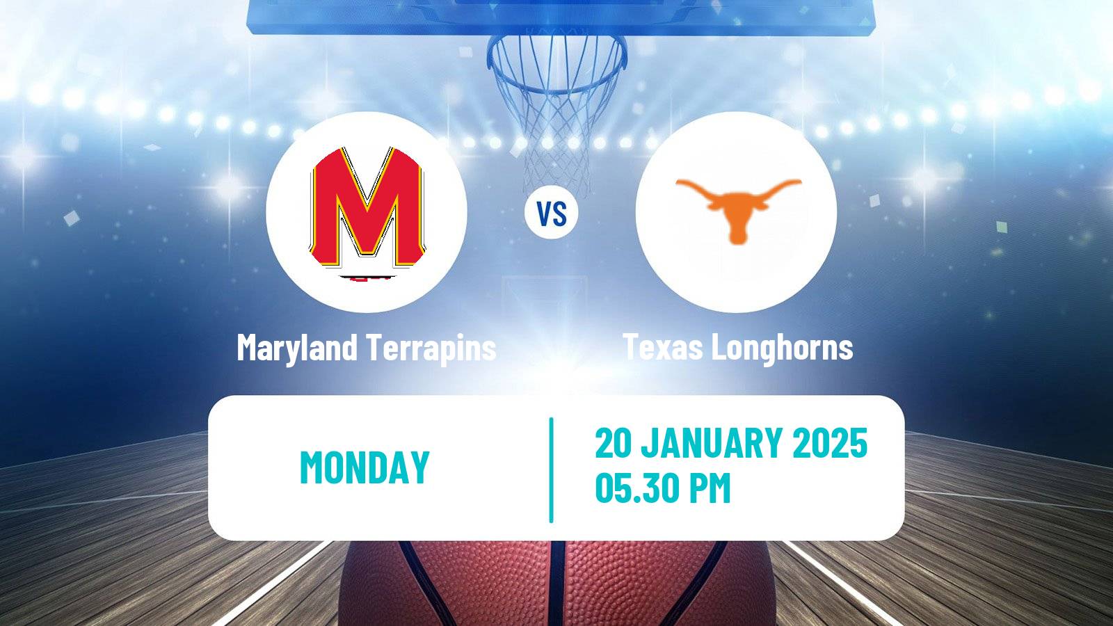 Basketball NCAA College Basketball Women Maryland Terrapins - Texas Longhorns