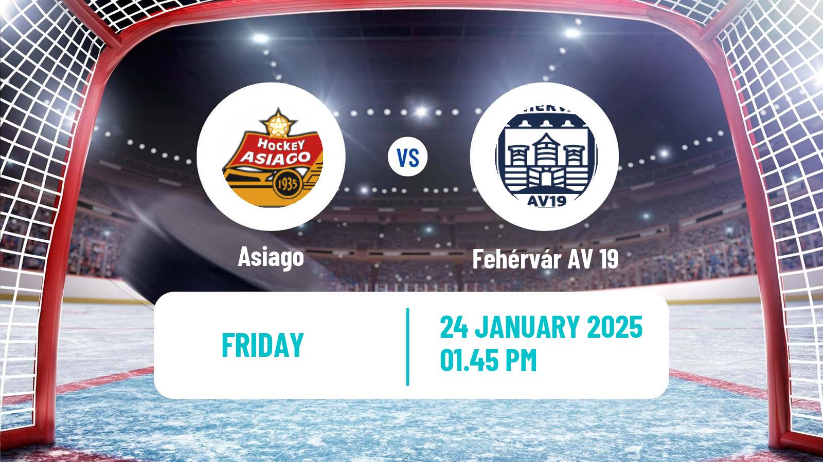 Hockey Austrian Ice Hockey League Asiago - Fehérvár AV 19