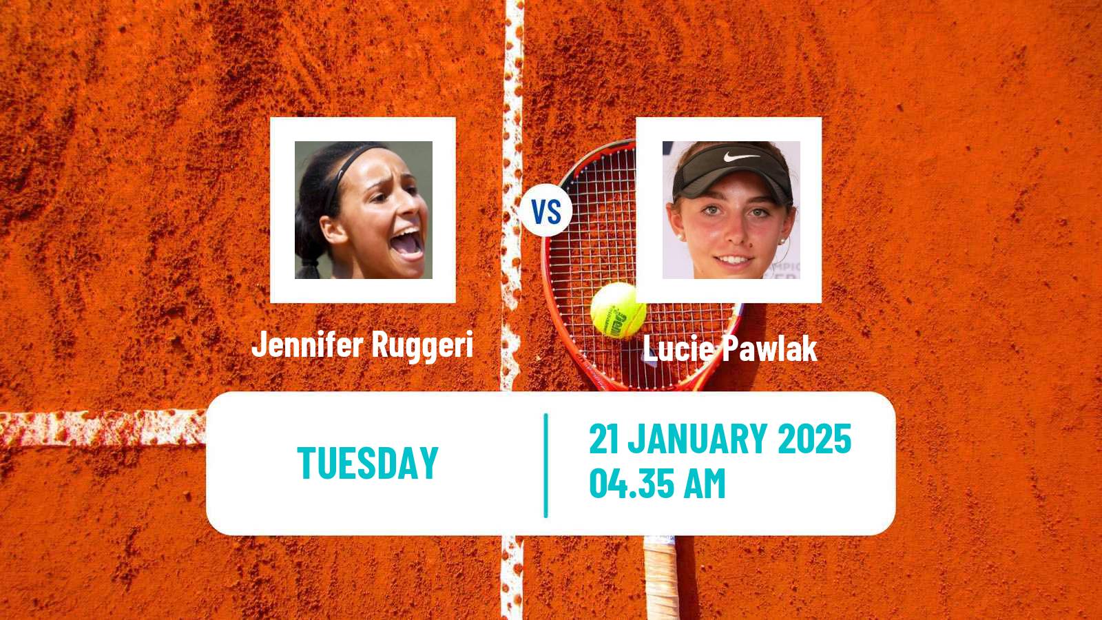 Tennis ITF W15 Monastir 3 Women Jennifer Ruggeri - Lucie Pawlak