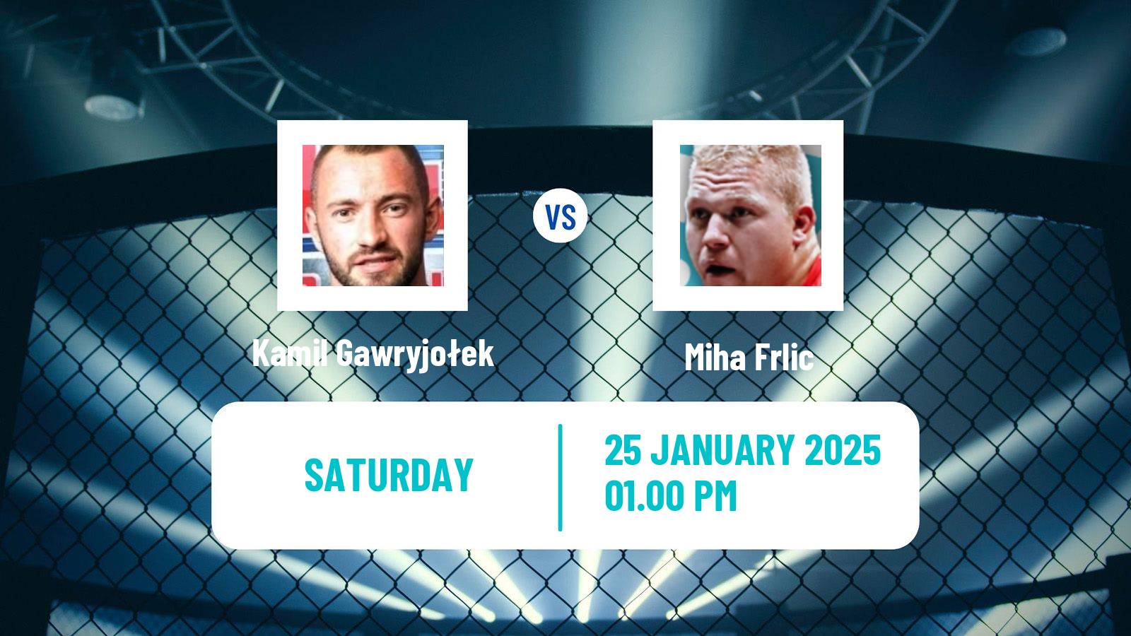 MMA Heavyweight Ksw Men Kamil Gawryjołek - Miha Frlic