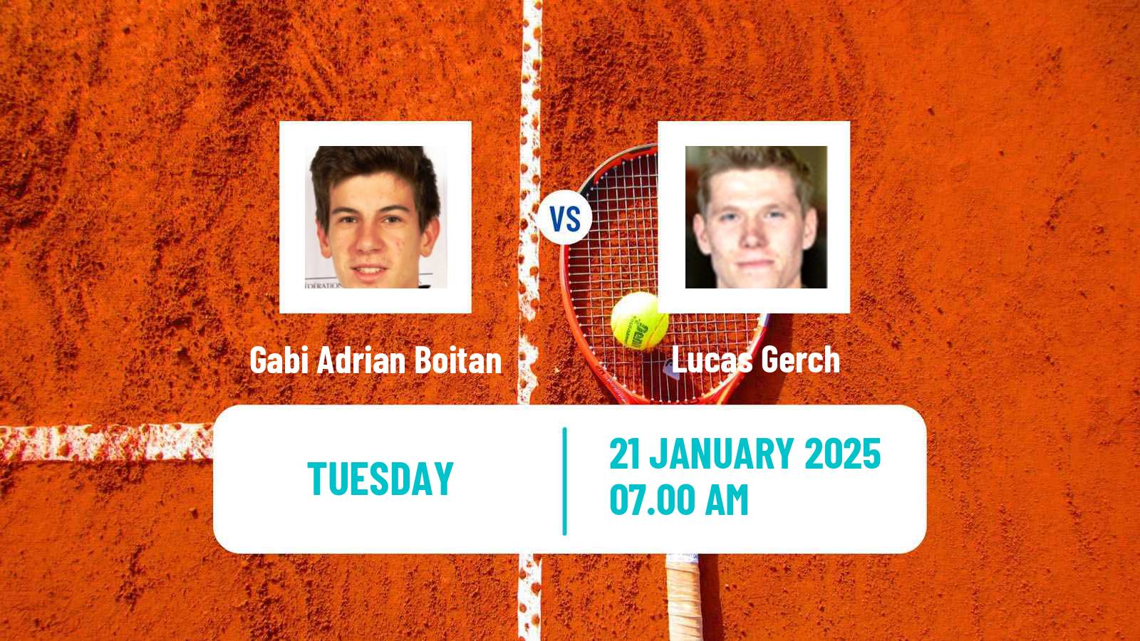 Tennis ITF M25 Doha Men 2025 Gabi Adrian Boitan - Lucas Gerch