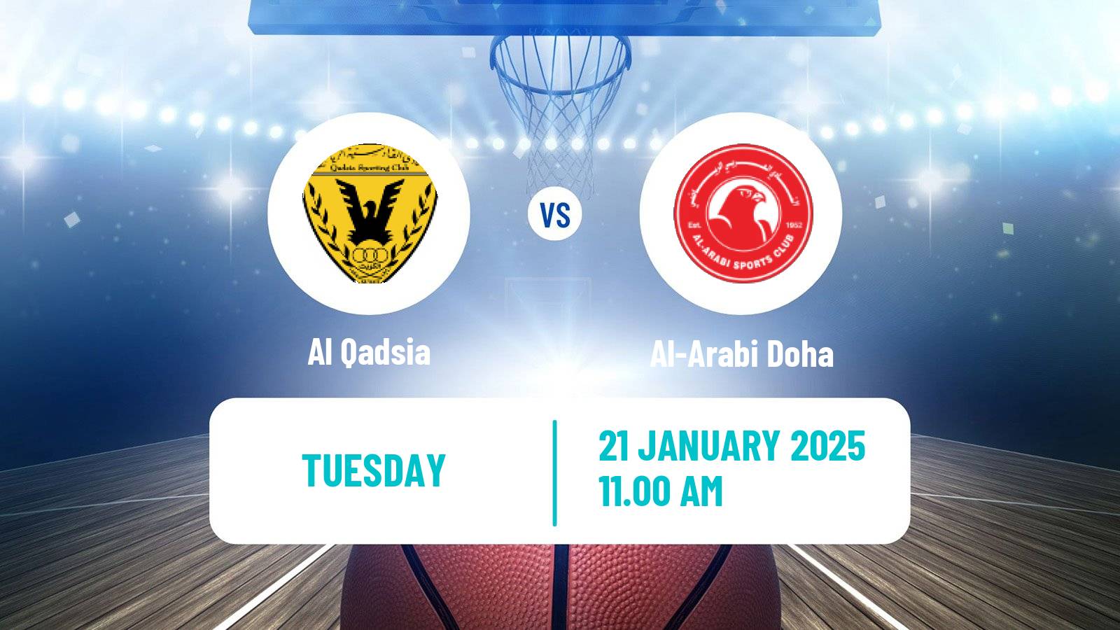 Basketball WASL Basketball Al Qadsia - Al-Arabi Doha