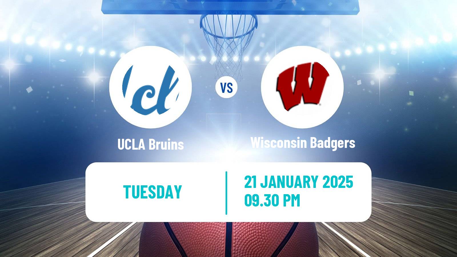 Basketball NCAA College Basketball UCLA Bruins - Wisconsin Badgers