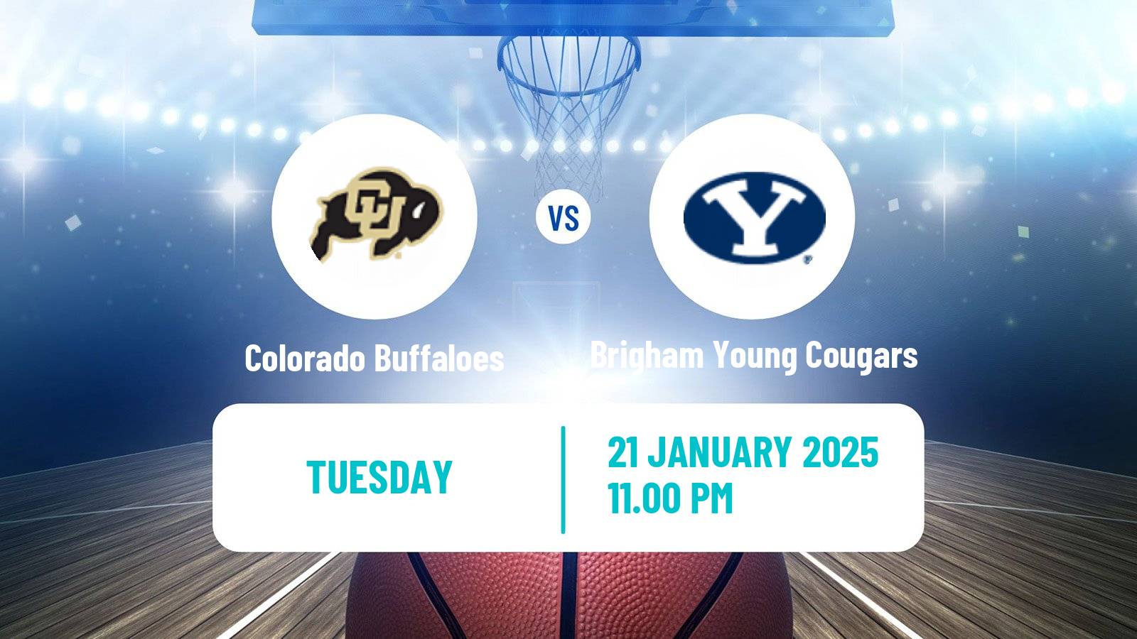 Basketball NCAA College Basketball Colorado Buffaloes - Brigham Young Cougars