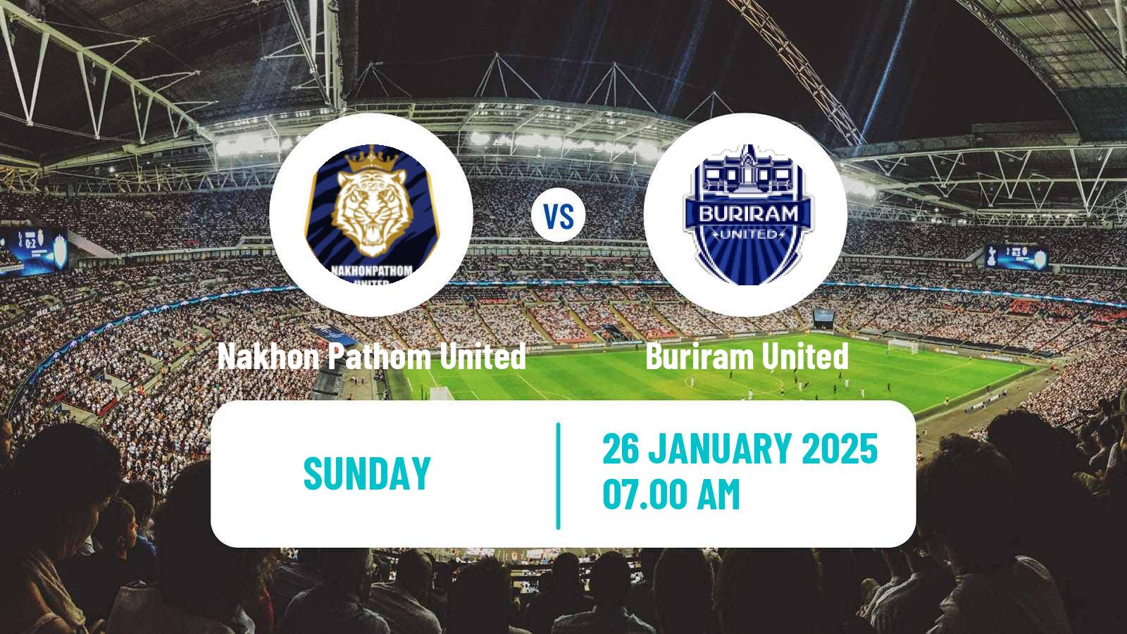 Soccer Thai League 1 Nakhon Pathom United - Buriram United