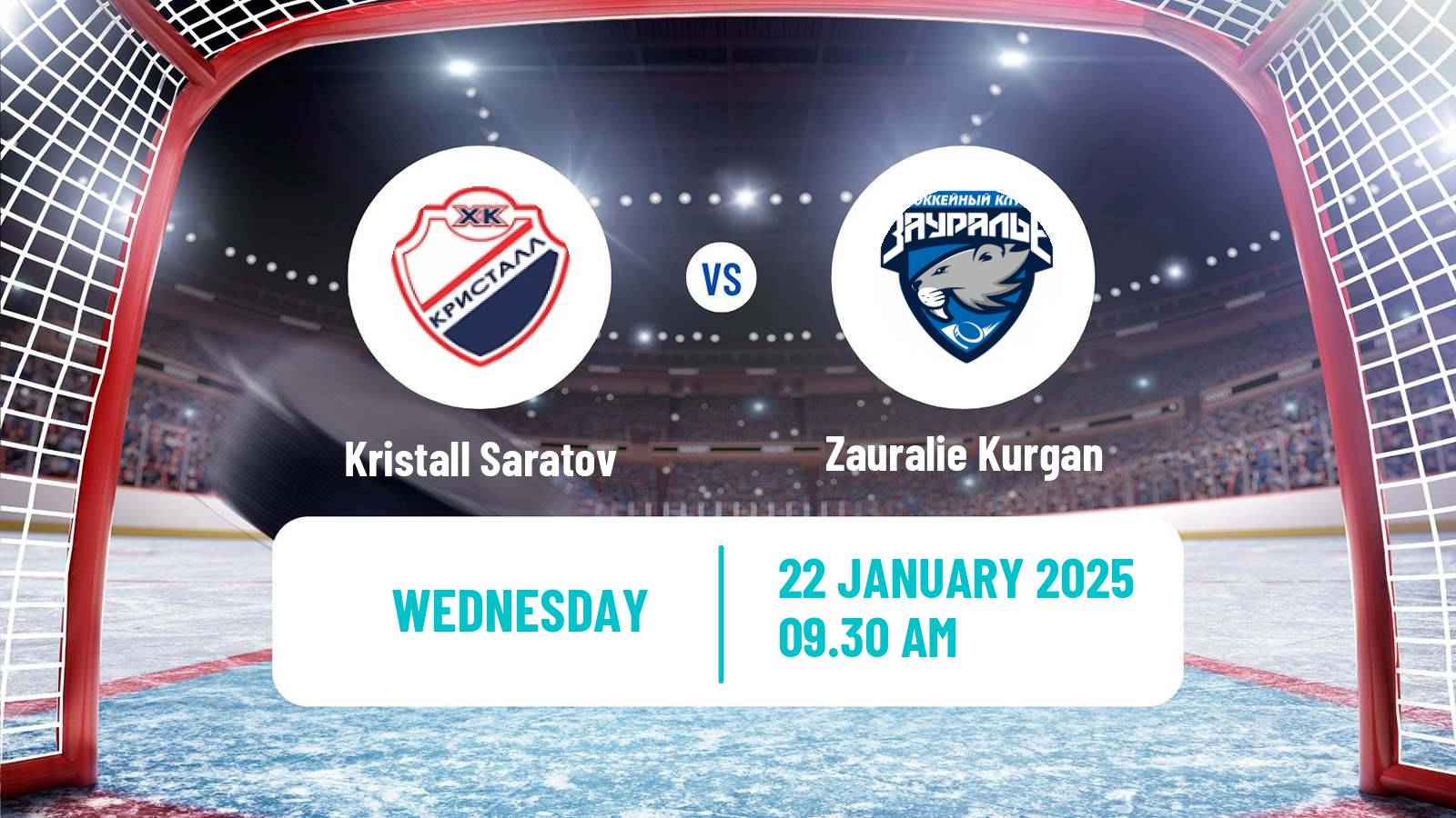 Hockey VHL Kristall Saratov - Zauralie Kurgan