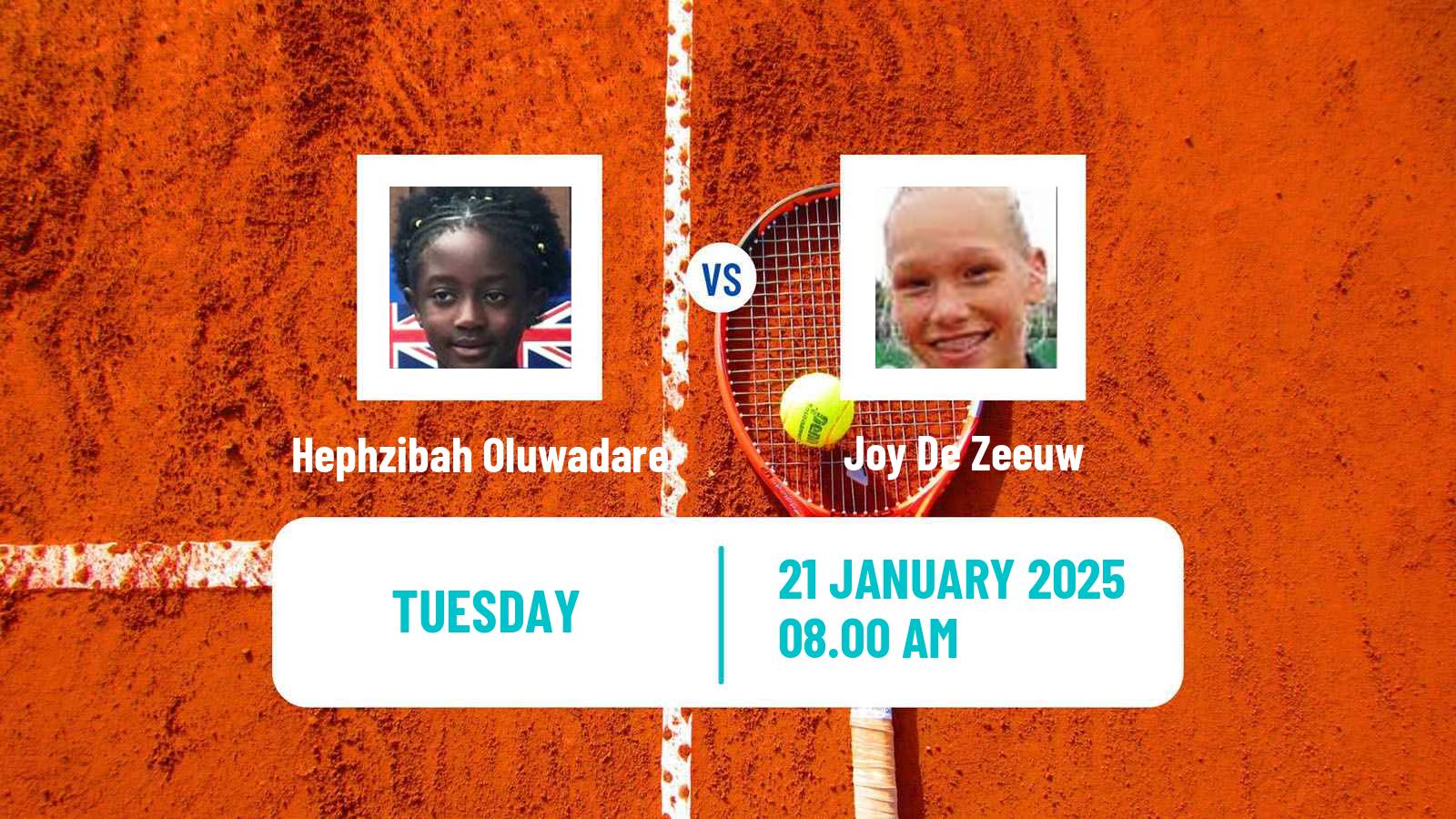 Tennis ITF W35 Sunderland Women Hephzibah Oluwadare - Joy De Zeeuw