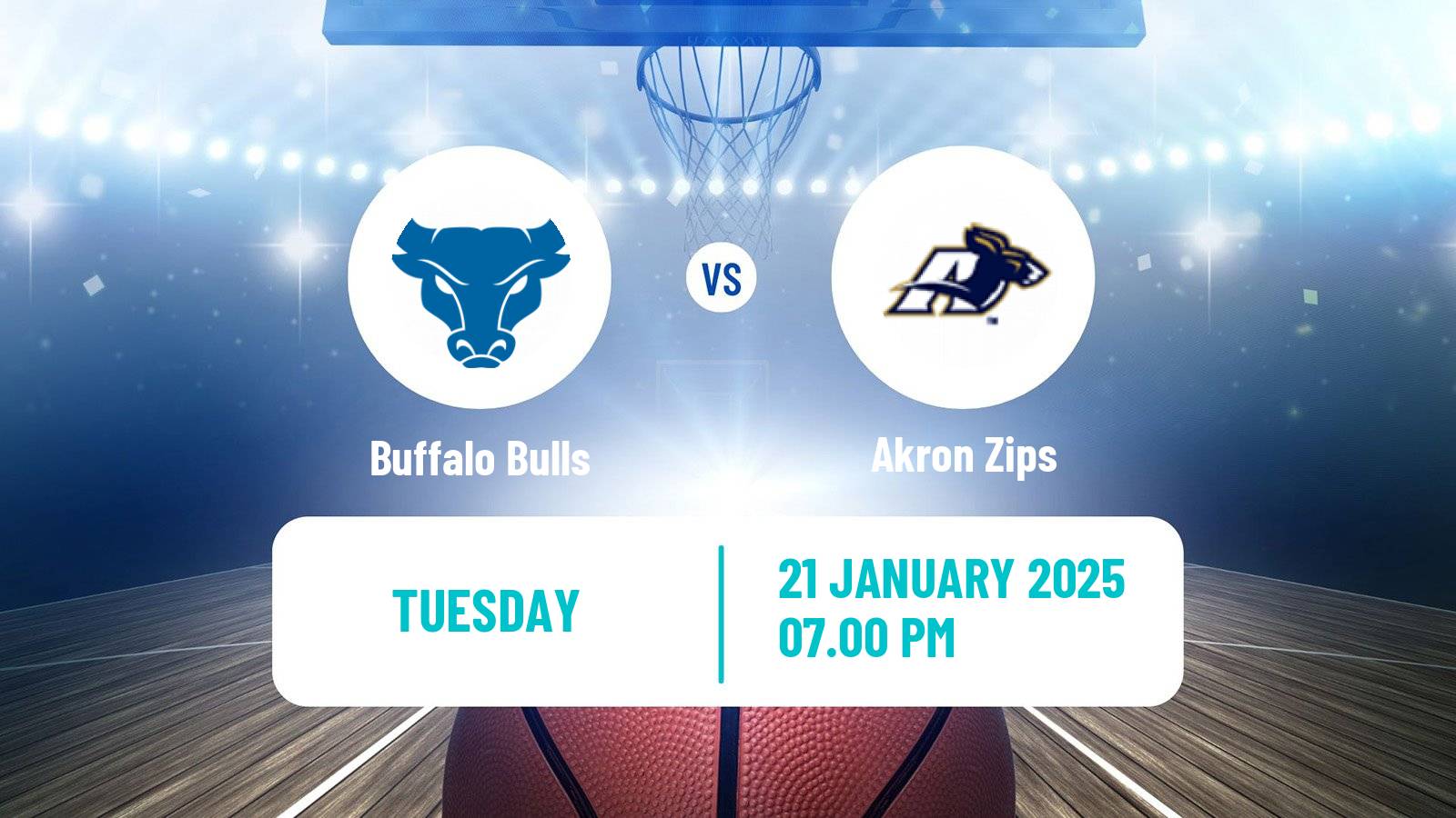 Basketball NCAA College Basketball Buffalo Bulls - Akron Zips