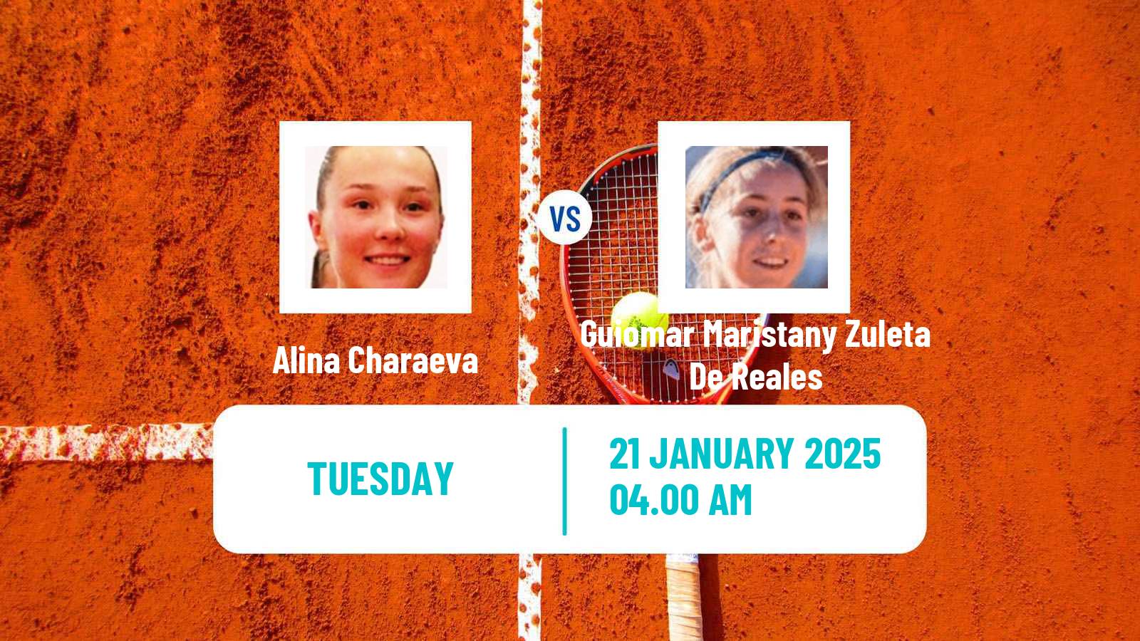 Tennis ITF W50 La Marsa 2 Women Alina Charaeva - Guiomar Maristany Zuleta De Reales